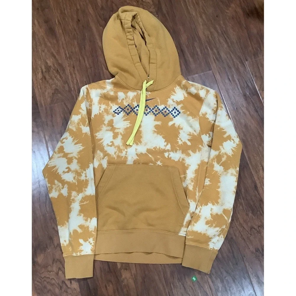 Vntg Nike Sportswear Men's N7 Club Fleece Pullover Hoodie (Wheat) DO5071